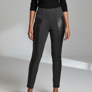 Worthington Charcoal and Black Knit Pants